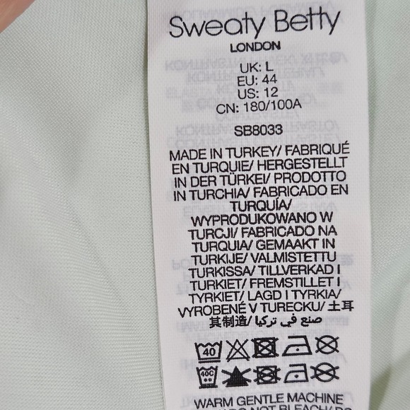 Sweaty Betty Zero Gravity Run Zip Up Long Sleeve Pullover Size 12 - Picture 8 of 10